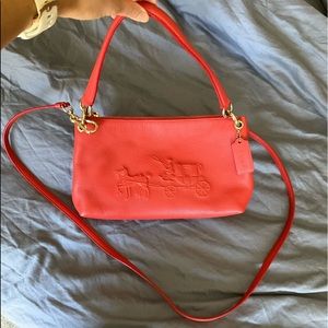 Coach two way shoulder bag